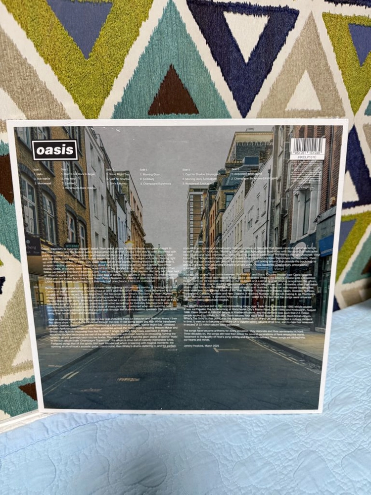 오아시스 정규 2집 왓츠더스토리 30주년 한정판 오렌지 LP 새상품 이미지