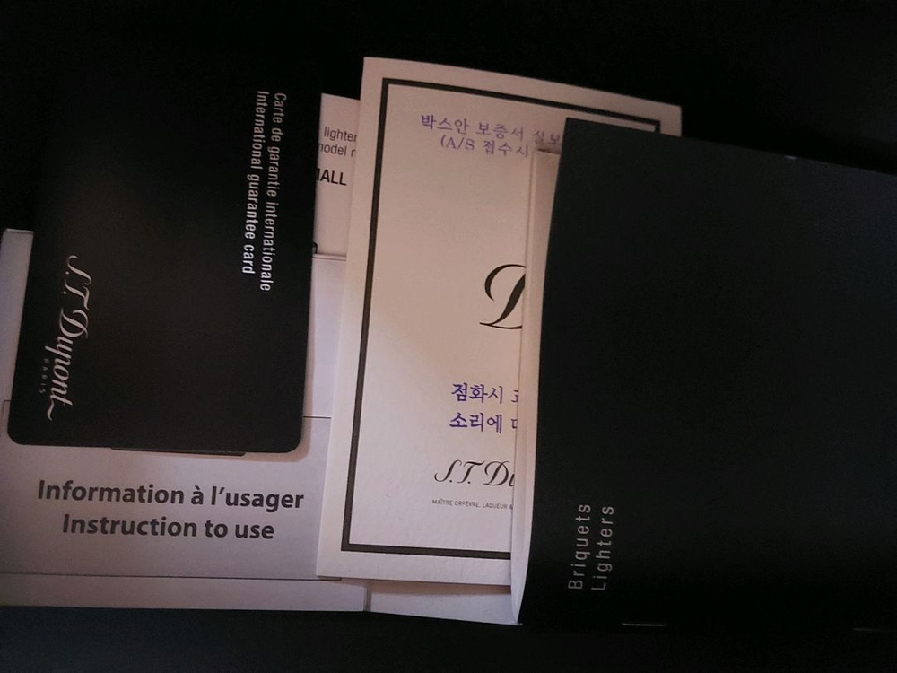 [새상품,한정판,백화점판] 듀퐁라이터 리미티드 에디션 호텔 파티큘리에 금장 쌍불 듀퐁라이타--3