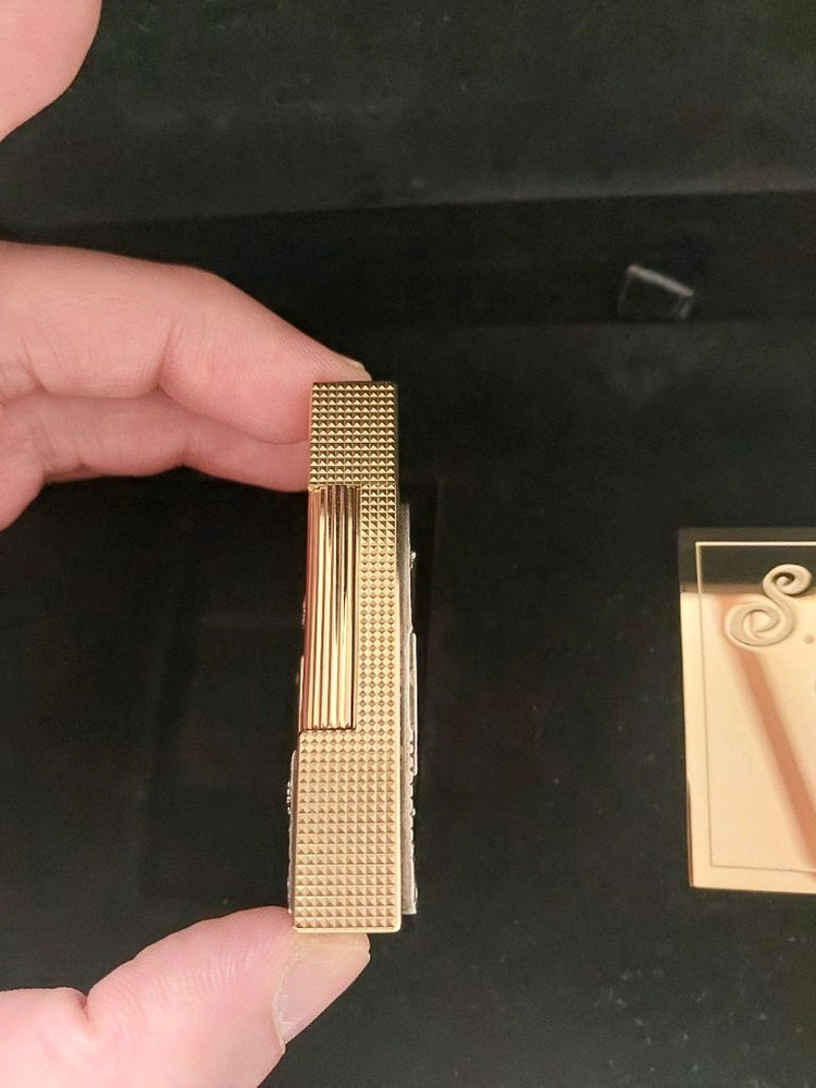 [새상품,한정판,백화점판] 듀퐁라이터 리미티드 에디션 호텔 파티큘리에 금장 쌍불 듀퐁라이타--7