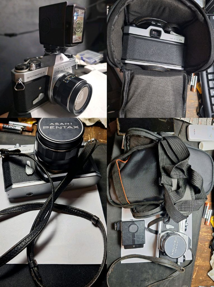 필름카메라 가방 렌즈 스트로브 풀세트/아사히 펜탁스 Spotmatic F + 28mm + Toshiba 3016 이미지