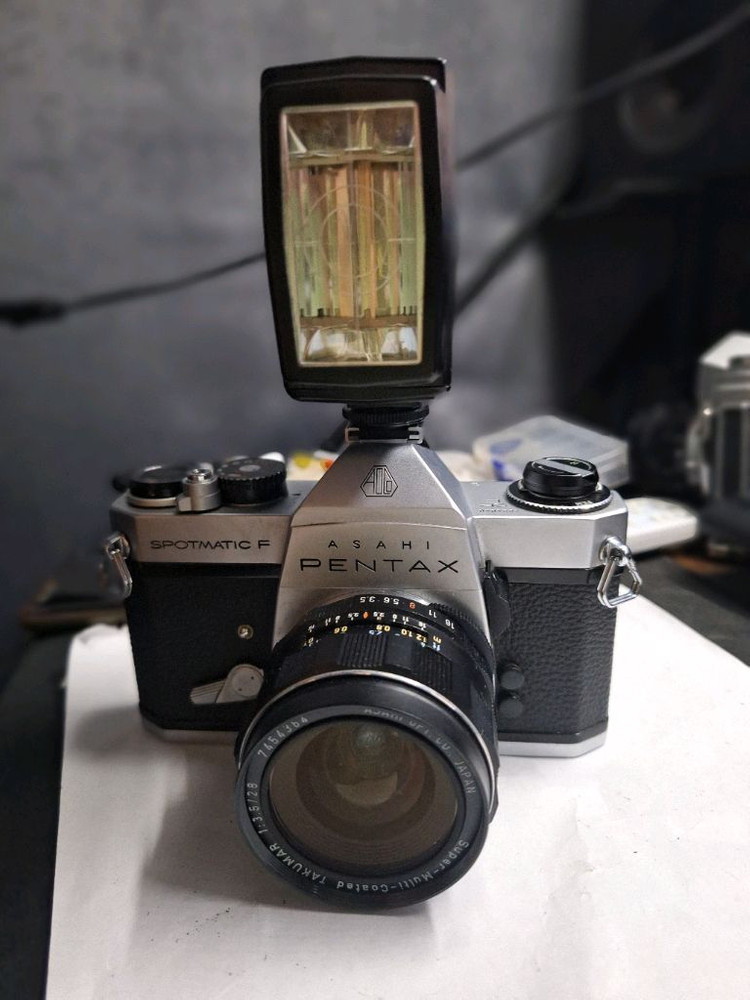 필름카메라 가방 렌즈 스트로브 풀세트/아사히 펜탁스 Spotmatic F + 28mm + Toshiba 3016 이미지