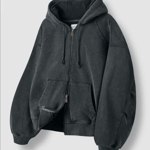 디미트리블랙 에센셜 피그먼트 후드집업 자켓 후드티 아우터