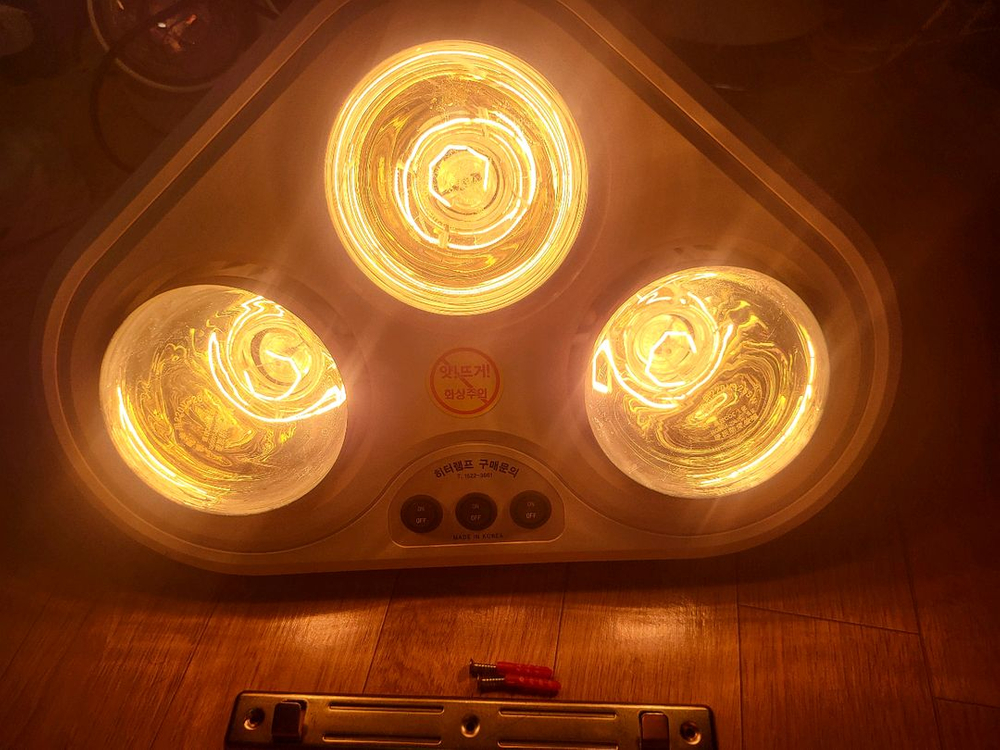 대동 3구 전기 욕실 히터 DD-800--0