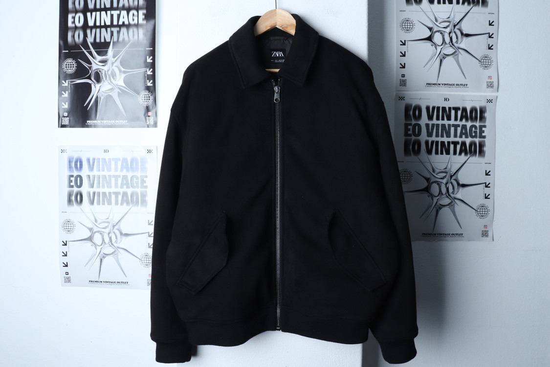 (L-XL) 자라 집업 바람막이 점퍼자켓 스웨이드--1