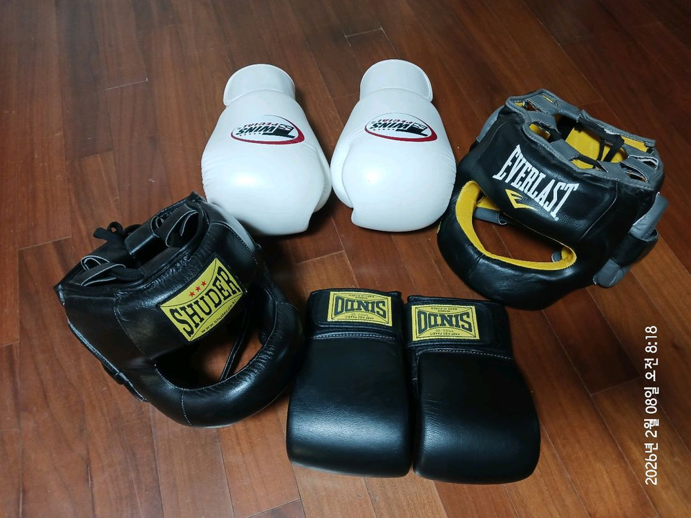 복싱 신도 샌드백 글러브 천연소가죽--4