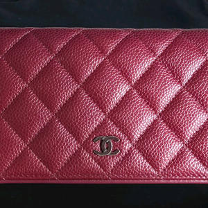 샤넬 정품 케비어 장지갑