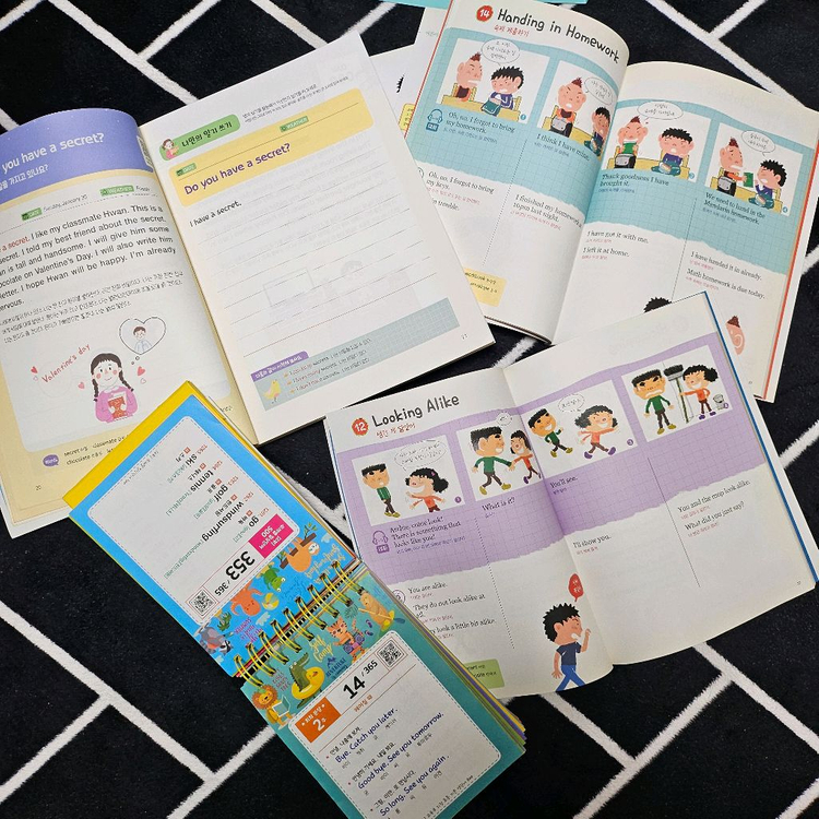 초등영어일기,만화일상회화와 CD,탁상용 초등365 영단어--2