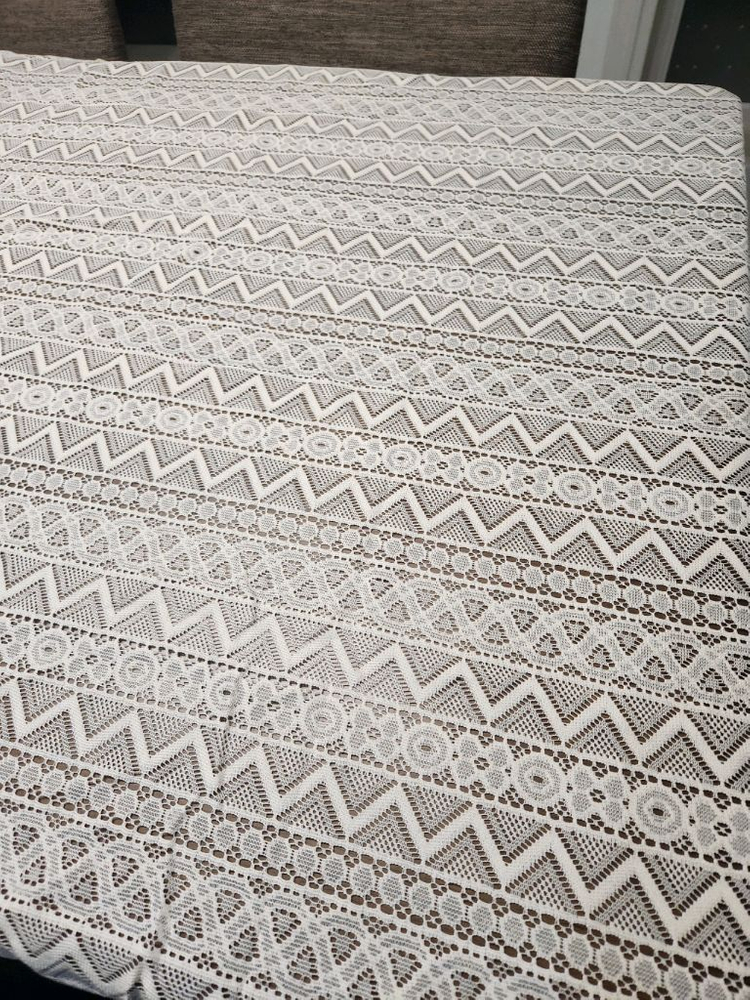 새상품)대형 레이스 테이블보 테슬--3