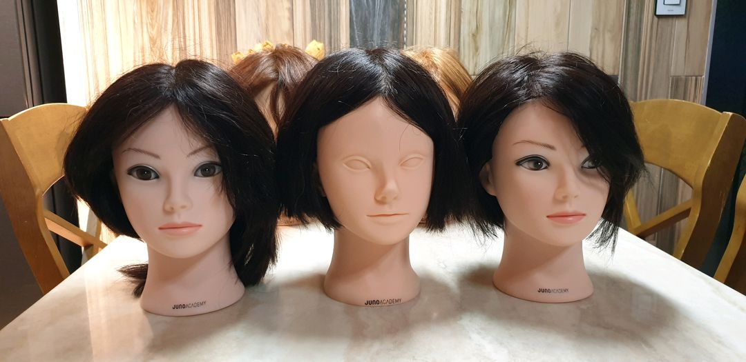 JUNO ACADEMY 미용 연습용 마네킹 헤드--2