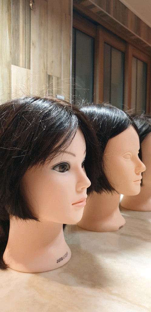JUNO ACADEMY 미용 연습용 마네킹 헤드--3