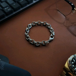 크롬하츠 페이퍼 라지 팔찌(8인치) 92.5실버 이미지