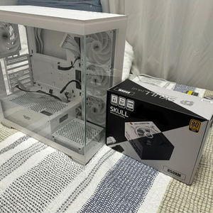 [화이트 세트 PC 케이스 + 파워] 다크플래쉬 DS900, 스컬 850W 골드 풀모듈러(ATX 3.1)