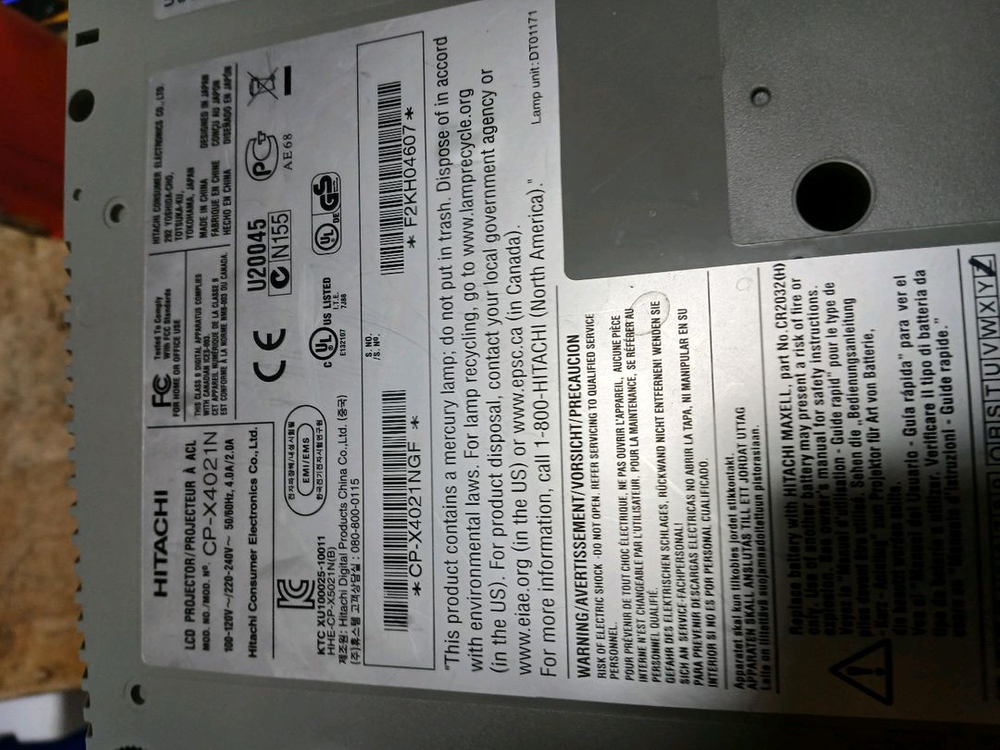 5천안시 빔 프로젝터cp x5021--2