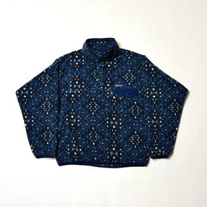 [M] 파타고니아 신칠라 플리스 후리스 아즈텍 패턴 네이비 블루