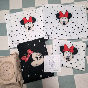 디즈니 미니마우스 파우치 4종 일괄세트 신학기준비물 핸드메이드새제품