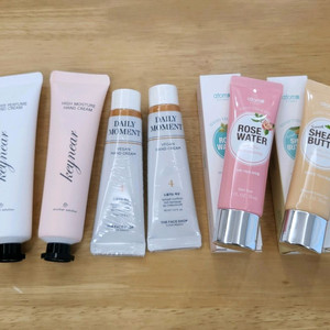 새상품>키니어,더페이스샵, 애터미 핸드크림 6개