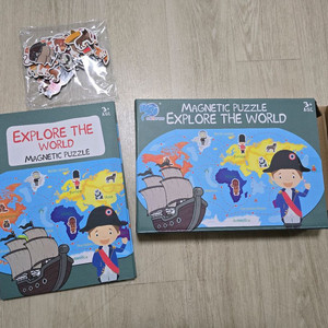 새제품) 자석퍼즐세계지도