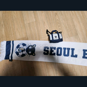 이랜드FC 머플러 초코캣 콜라보 머플러 k리그 굿즈 등 이미지