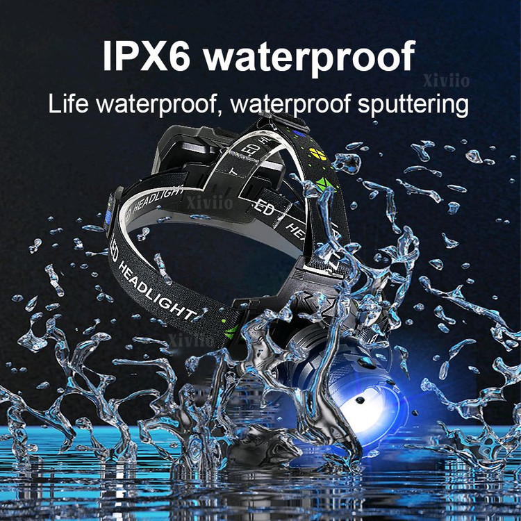 새상품] C충전식 초강력 헤드랜턴 18650(3개포함)작업등 항공알루미늄 후레쉬 해드렌턴--8