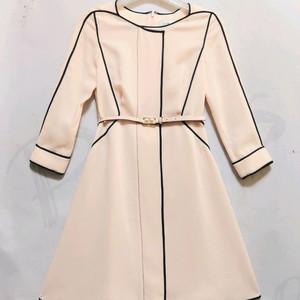 새제품급/샤틴 원피스55/오피스룩 하객룩 정장 이미지