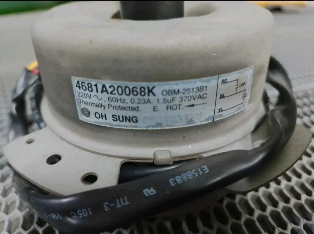 중고 에어컨 실외기 휀 모타 모터4681A20068K 이미지