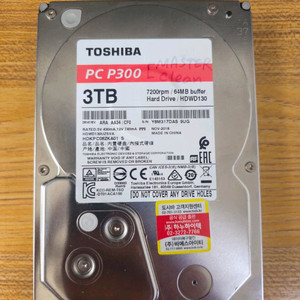 도시바 3TB SATA HDD 판매합니다