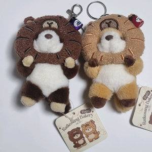 랏코상 베이커리 베이글 8cm 키링 인형 2개 일괄