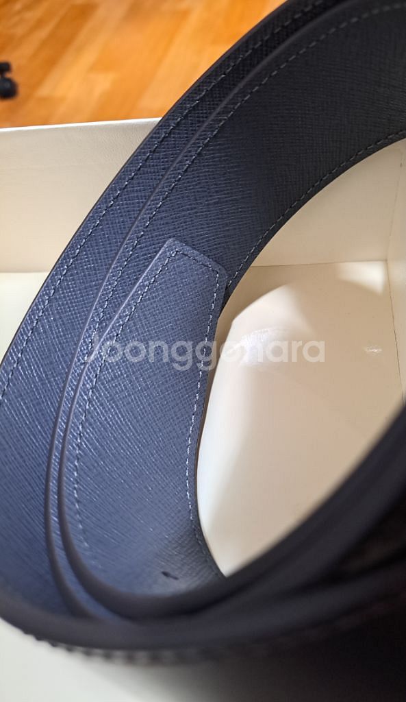 독일 명품 MONTBLANC 몽블랑 골드 리버서블 벨트--3