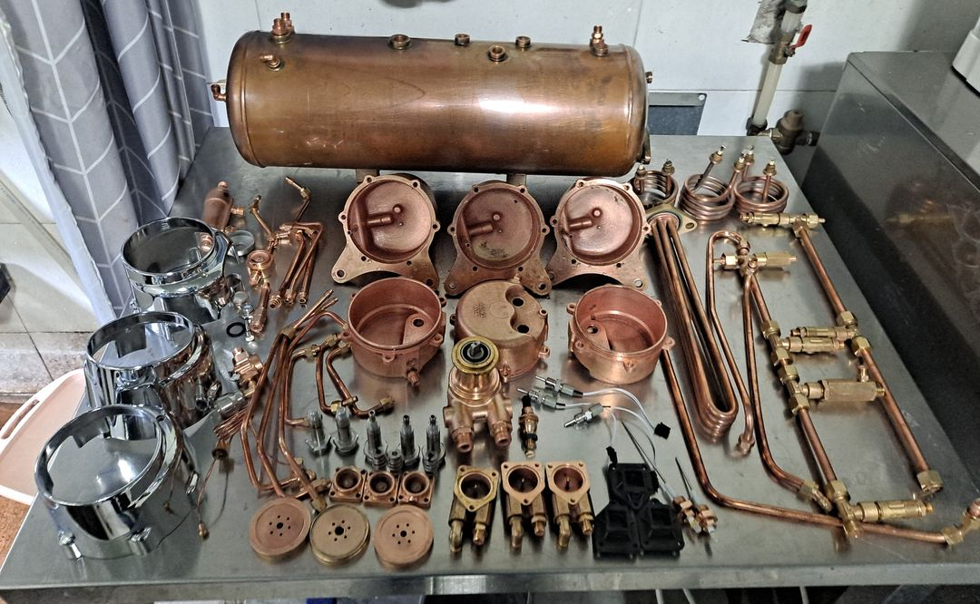 (오버홀완료) 커피머신 달라코르떼 에보2 3그룹--2