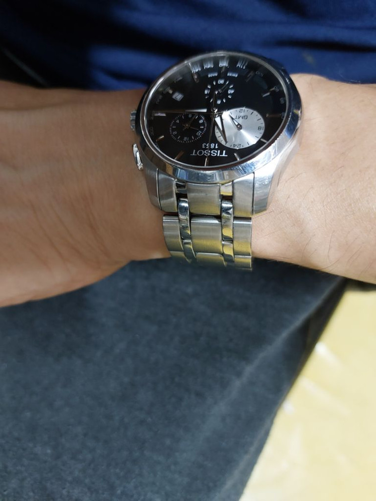 티쏘 꾸뜨리에 GMT 외눈박이--5