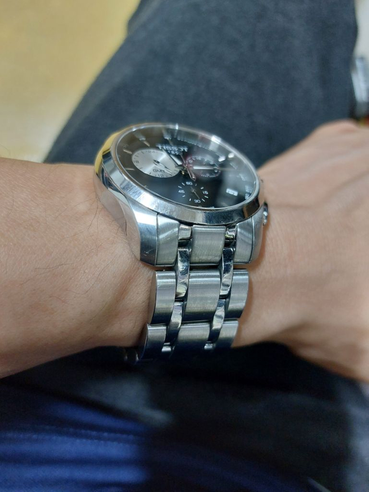 티쏘 꾸뜨리에 GMT 외눈박이--6