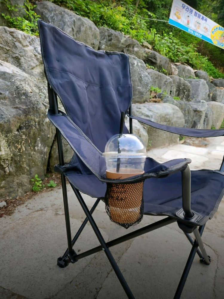 1+1이벤트]캠핑 의자+롤테이블 접이식 야외 낚시 차박--4