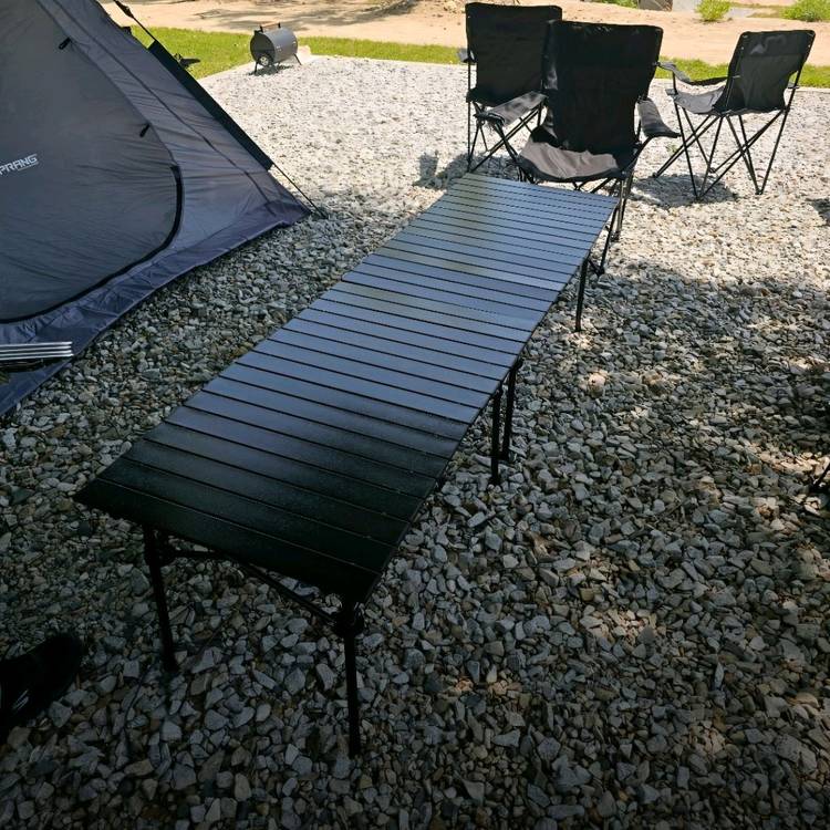 1+1이벤트]캠핑 의자+롤테이블 접이식 야외 낚시 차박--6