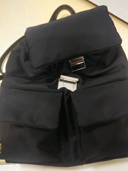 ZARA 자라 버클 백팩--1