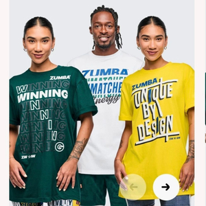 줌바웨어 줌바 공용티 노랑