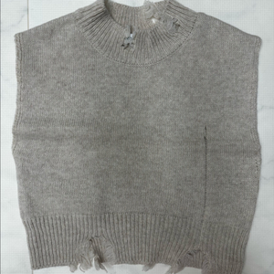 페이퍼스튜디오 데미지 니트 조끼 1사이즈