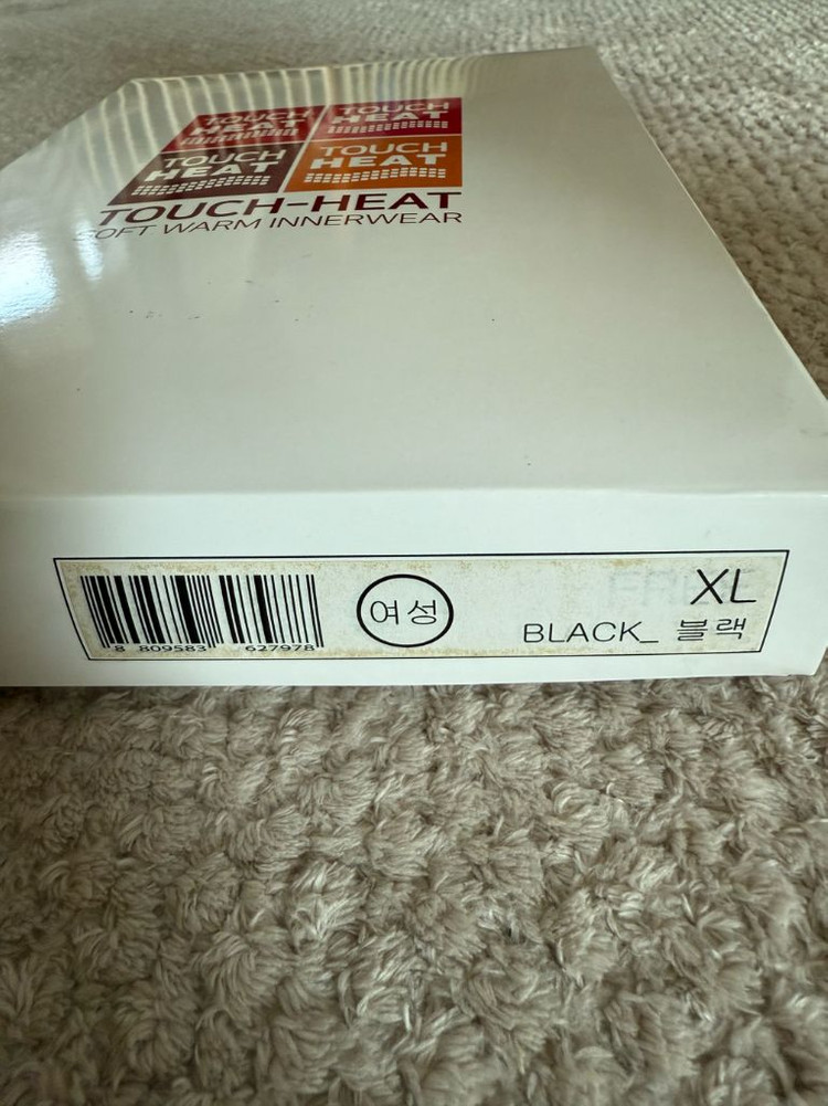 [새상품]터치히트 여성 발열내의(XL, 블랙) 팝니다.--2
