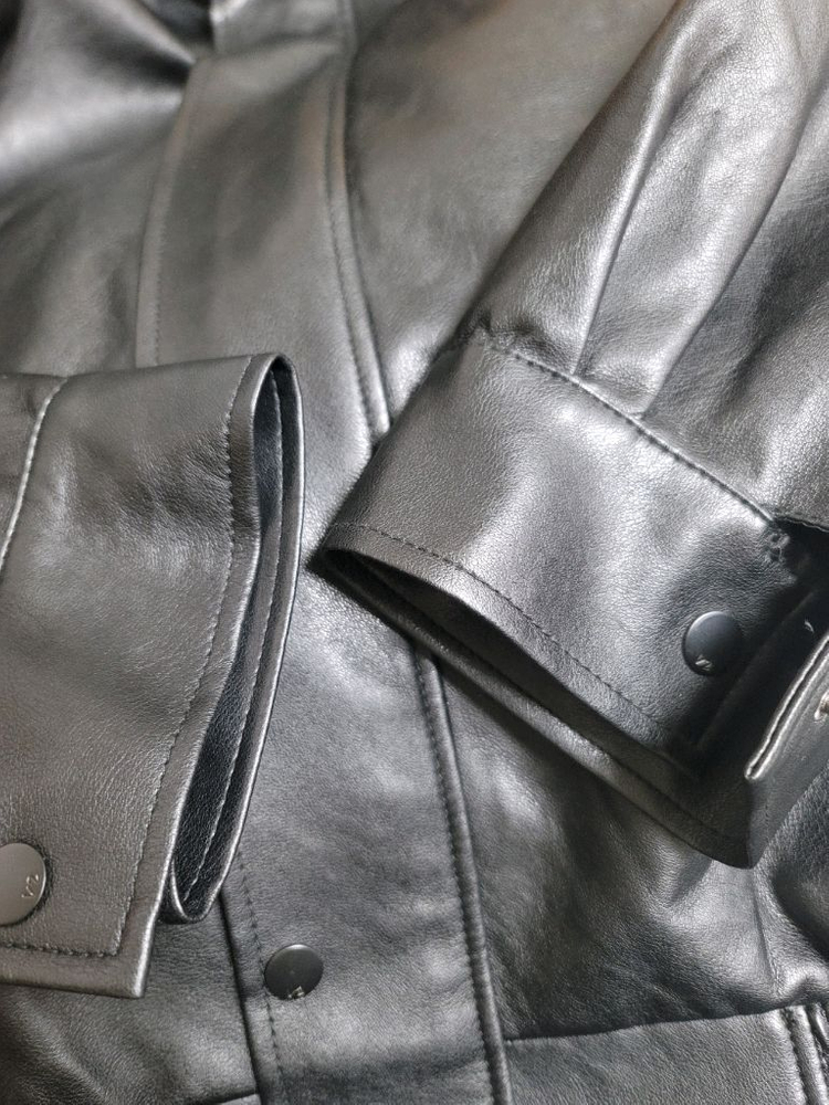 V2 인조가죽자켓 XL표기 105정 상태극상--2