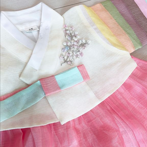 여아 한복 3호 핑크 택포 이미지