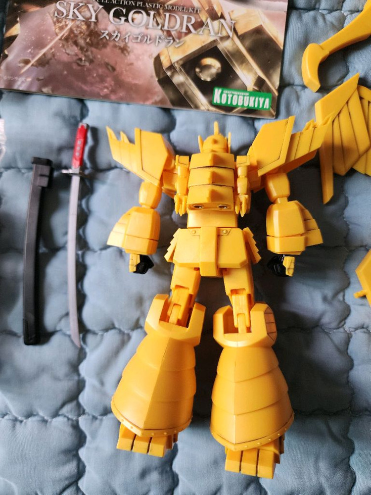 가조립 코토부키야 용자 스카이골드런+그레이트파츠--1