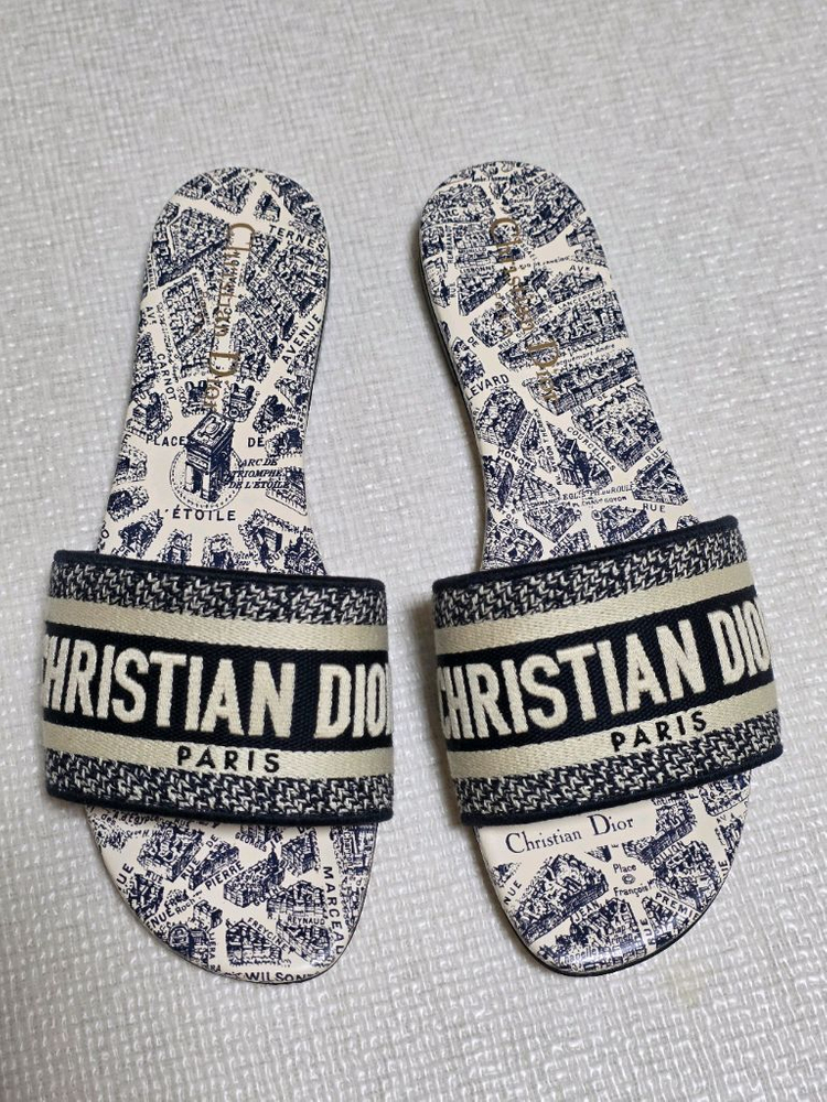 [정품] 디올 오블리크 패턴 슬라이드 뮬 / 신세계 강남 직접구입--1