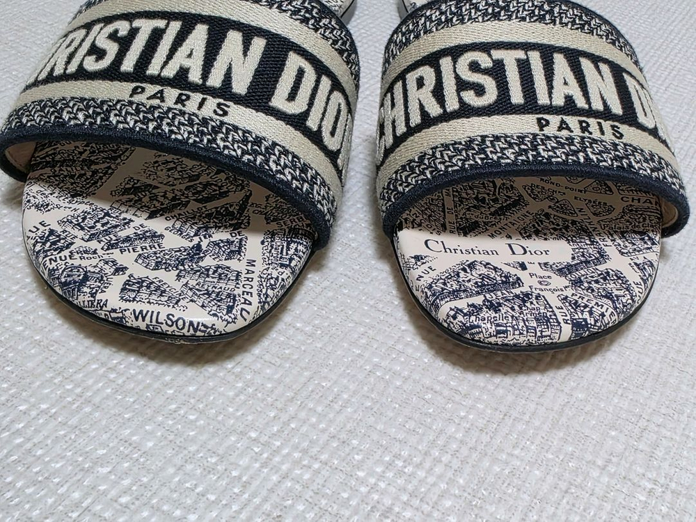 [정품] 디올 오블리크 패턴 슬라이드 뮬 / 신세계 강남 직접구입--3
