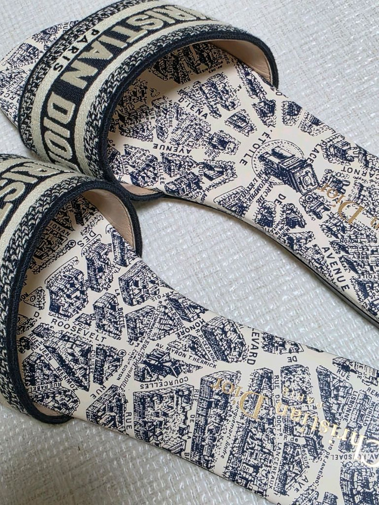 [정품] 디올 오블리크 패턴 슬라이드 뮬 / 신세계 강남 직접구입--4