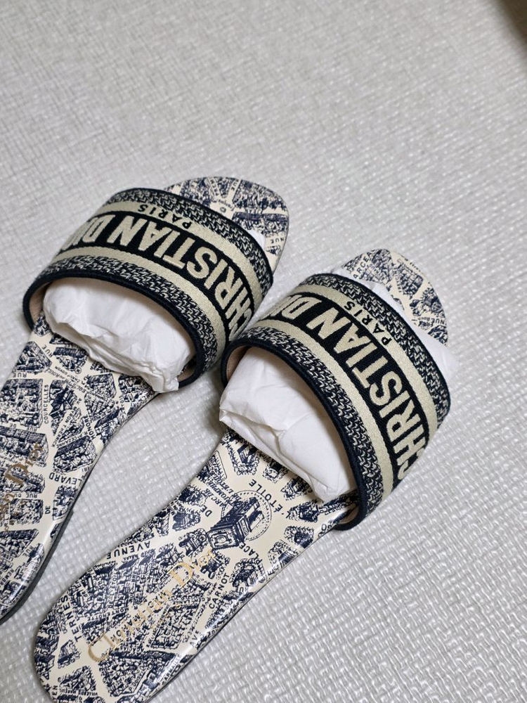 [정품] 디올 오블리크 패턴 슬라이드 뮬 / 신세계 강남 직접구입--5