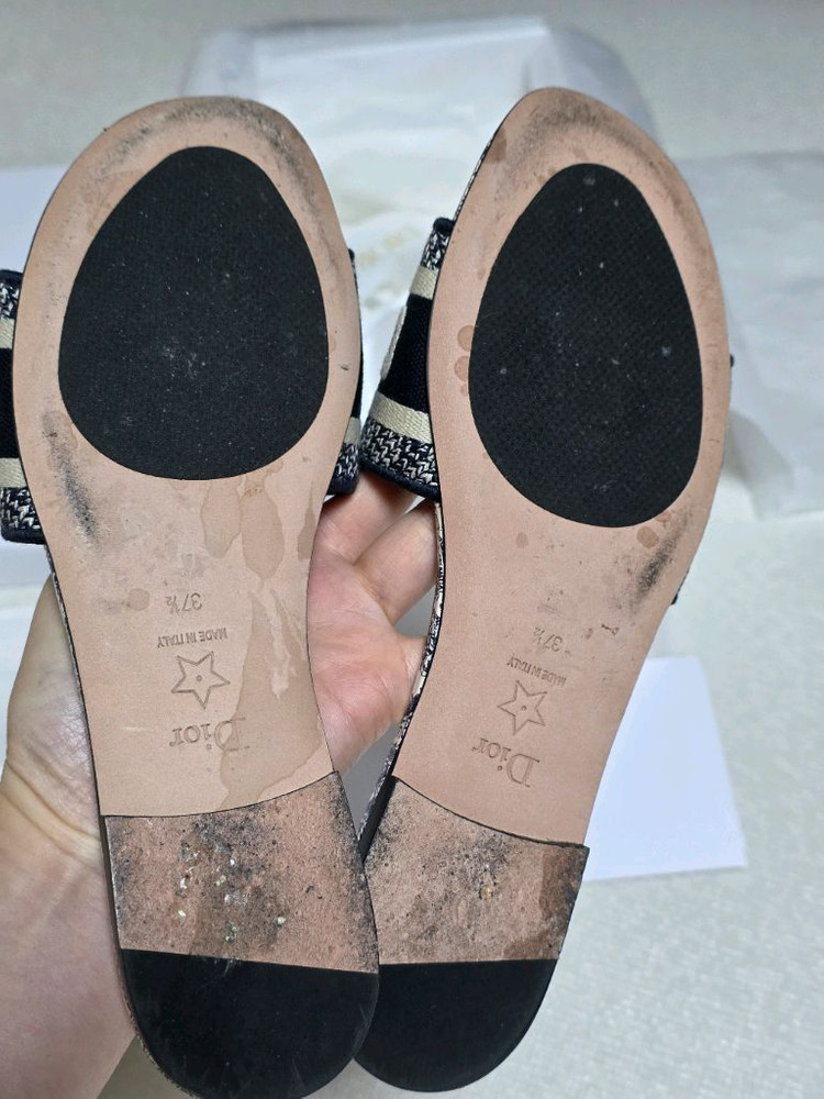 [정품] 디올 오블리크 패턴 슬라이드 뮬 / 신세계 강남 직접구입--8