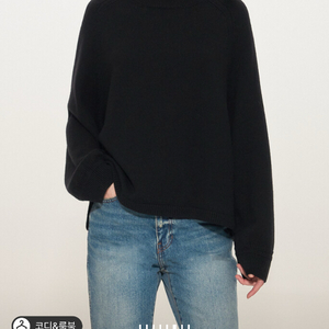 한섬 타임 하이넥 니트 탑