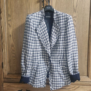 막스마라 막스앤코 우아한 진주 트위드 자켓