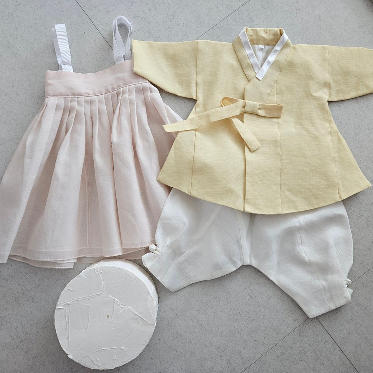 백일한복 남아 한복 세트 여아 클레이 케이크--3