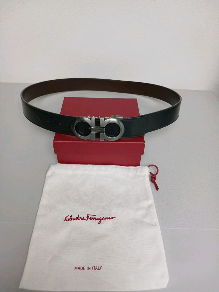 페라가모 남성 양면 가죽벨트 정품입니다--1