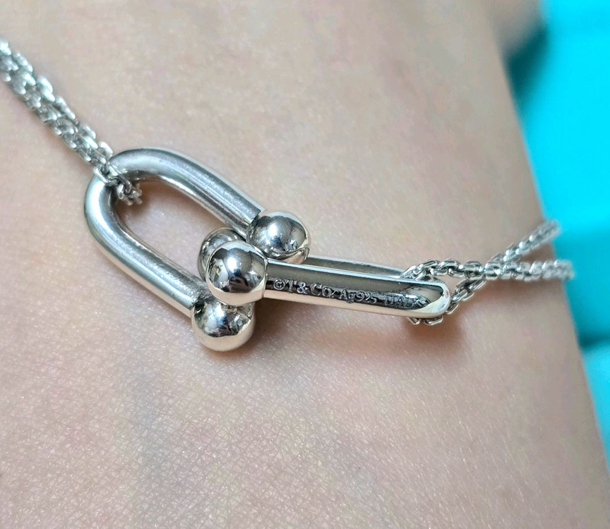 티파이하드웨어링크목걸이 Ag925 순은 정품--3